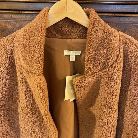 NWT 14th and Union dusty rose fuzzy sherpa  woman’s jacket - Picture 3 of 11